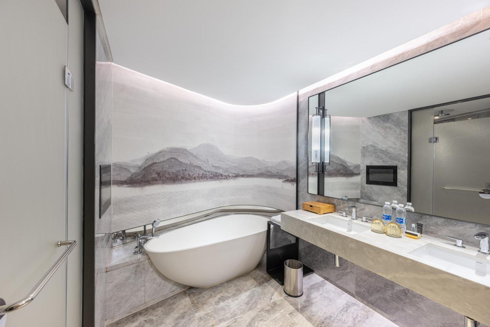 Sheraton Grand Hangzhou Binjiang Hotel Bagian luar foto