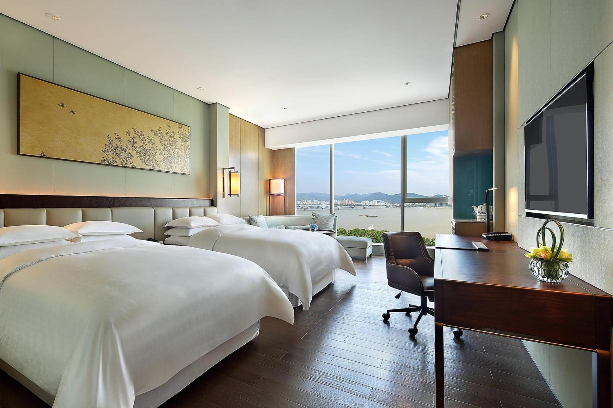 Sheraton Grand Hangzhou Binjiang Hotel Bagian luar foto